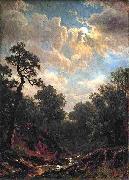 Albert Bierstadt Moonlit_Landscape Germany oil painting artist